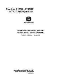 TM403819 Manual técnico de diagnóstico do trator John Deere 6105R - 6210RE MY12-14 (TM403819)