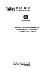 TM410528 Manuel technique de réparation des tracteurs John Deere 6110R, 6120R, 6130R et 6135R MY18- FR (TM410528)