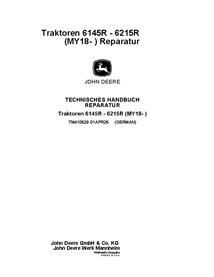 TM410529 Manual técnico de reparación de tractores John Deere 6110R, 6120R, 6130R y 6135R MY18- DE (TM410529)