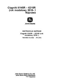 TM410553 Manual técnico de reparación de tractores John Deere 6110R, 6120R, 6130R y 6135R MY18- PL (TM410553)