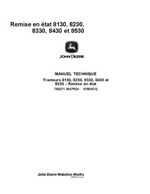 TM2271 John Deere 8130, 8230, 8330, 8430, 8530 tractor repair technical manual FR (TM2271)