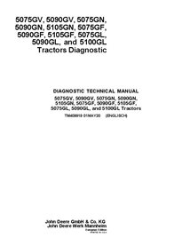 TM409919 Manual técnico de diagnóstico para tractores John Deere Serie 5G 5075G, 5080G, 5085G, 5090G, 5100G, año modelo 2017 ...