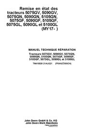 TM410028 Manual técnico de reparación de tractores John Deere 5075G, 5080G, 5085G, 5090G, 5100G, año modelo 2017 - Serie 5G F...
