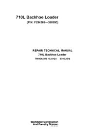 TM14052X19 Manual técnico de reparación de la retroexcavadora John Deere 710L PIN F294268-390995 (TM14052X19)