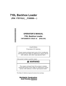 OMT426490X19 Manual del operador de la retroexcavadora John Deere 710L PIN F390996 (OMT426490X19)