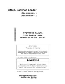 JD-OMT446061X019 Manuel d'utilisation de la chargeuse-pelleteuse John Deere 315SL, PIN C_D3909960 (OMT446061X019)