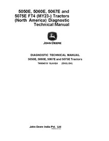 TM904019 Manuel technique de diagnostic des tracteurs John Deere 5050E, 5060E, 5067E et 5075E MY23 (TM904019)