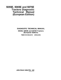 TM901419 John Deere 5055E, 5065E and 5075E -MY18 tractor diagnostic technical manual (TM901419)