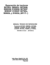 TM410063 John Deere 5075G, 5080G, 5085G, 5090G, 5100G MY17- tractor repair technical manual ES (TM410063)