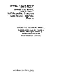 TM159319 John Deere R4030, R4038, R4044, R4045, R4060 SN 206000- sprayer diagnostic technical manual (TM159319)