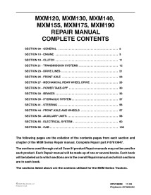 Case IH MXM 120, 130, 140, 155, 175, 190 tractor pdf manual de reparación - Caso IH manuales - CASE-87613647