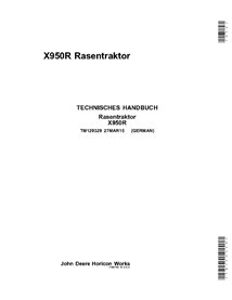 TM129329 Manuel de diagnostic et de réparation du tracteur de pelouse John Deere X950R DE (TM129329)