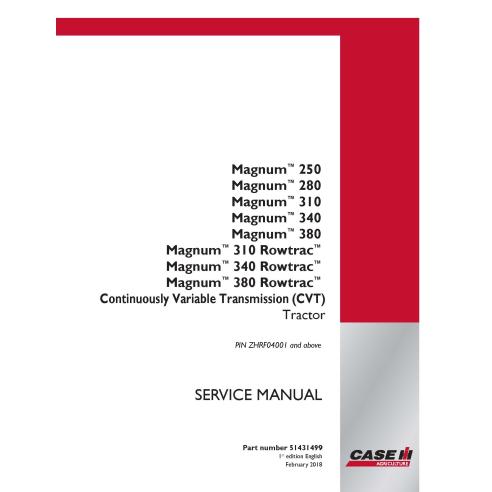 Case IH MAGNUM 250, 280, 310, 340, 380, 310-380 Rowtrac CVT tracteur manuel d'entretien PDF - Cas IH manuels - CASE-51431499
