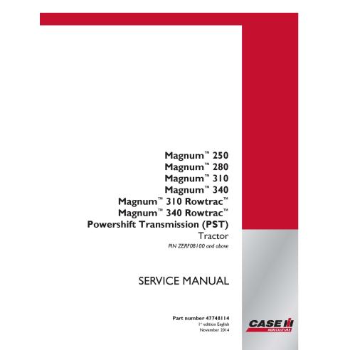 Case IH MAGNUM 250, 280, 310, 340, 310 - 340 Rowtrac PST PIN ZERF08100+ tractor pdf service manual  - Case IH manuals