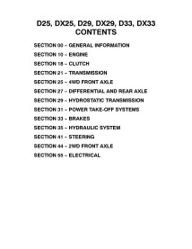 Case IH D25, DX25, D29, DX29, D33, DX33 tractor manual de reparación pdf - Caso IH manuales - CASE-86619354