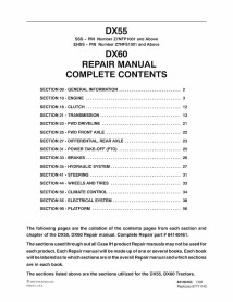 Case IH DX55, DX60 tractor pdf manual de reparación - Caso IH manuales - CASE-84140461