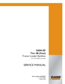 Manual de servicio pdf de la retroexcavadora Case 580N EP Tier 4B - Caso manuales - CASE-47830957
