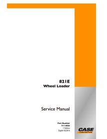 Case 821E wheel loader pdf service manual  - Case manuals - CASE-71114025