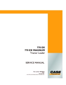 Manual de serviço em pdf do carregador de trator Case 770 EX MAGNUM - Case manuais