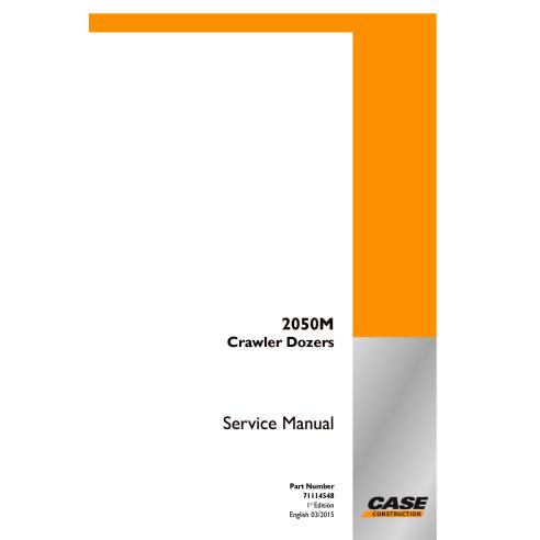 Bulldozer sobre orugas Case 2050M manual de servicio en pdf - Case manuales