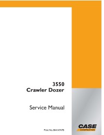 Manual de serviço em pdf Case 3550 crawler dozer - Caso manuais - CASE-84414747B