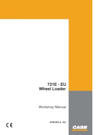 Case 721E - Manual de oficina em pdf para carregadeira de rodas da UE - Caso manuais - CASE-87551874A