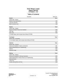 Manual de reparo em pdf de carregadeira de rodas Case 621E - Caso manuais - CASE-87723028A