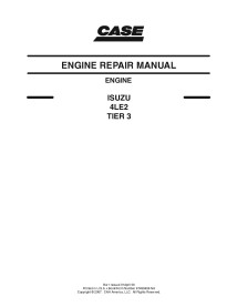 Manual de serviço em pdf do motor Case ISUZU 4LE2 TIER 3 - Caso manuais - CASE-87495896