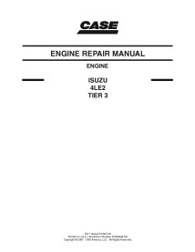 Manuel de service PDF du moteur Case ISUZU 4LE2 TIER 3 - Cas manuels - CASE-87495896