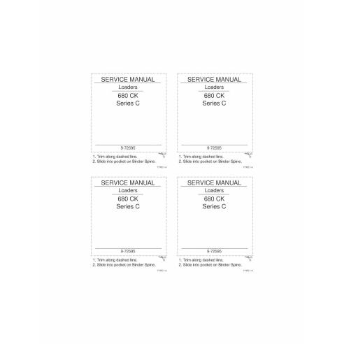 Manual de serviço em pdf do carregador Case 680 CK Series C - Caso manuais - CASE-9-72595
