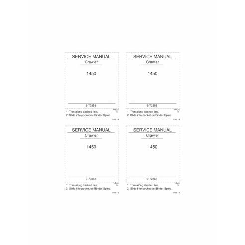 Manual de serviço em pdf do carregador de rastreador Case 1450 - Caso manuais - CASE-9-72858