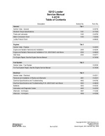 Manuel de service PDF du chargeur Case 521D - Cas manuels - CASE-6-40745NA