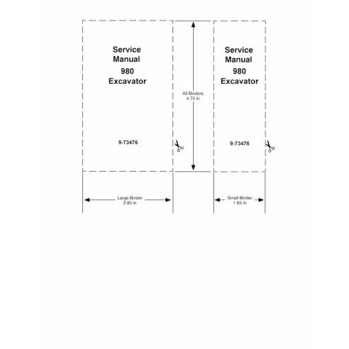 Manual de serviço em pdf da escavadeira Case 980 - Caso manuais - CASE-9-73476