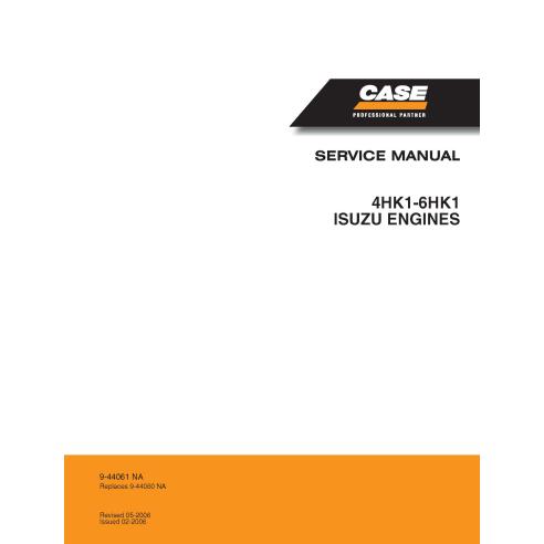 Manual de servicio pdf del motor Case 4HK1-6HK1 ISUZU - Caso manuales - CASE-9-44061na