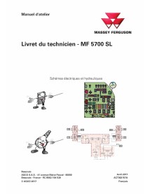 Massey Ferguson 5710 SL, 5711 SL, 5712 SL, 5713 SL trator pdf livro de serviço técnico FR - Massey Ferguson manuais - MF-ACT0...