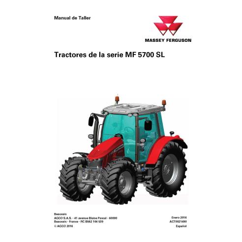 Massey Ferguson 5710 SL, 5711 SL, 5712 SL, 5713 SL tracteur pdf manuel d'entretien d'atelier ES - Massey-Ferguson manuels - M...