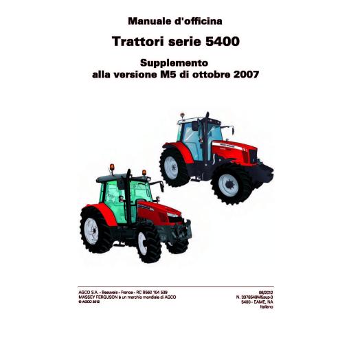 Massey Ferguson 5410, 5420, 5425, 5430, 5435, 5440, 5445, 5450, 5460, 5465, 5470, 5475, 5480 tractor pdf workshop service man...