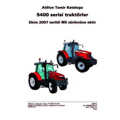 Massey Ferguson 5410, 5420, 5425, 5430, 5435, 5440, 5445, 5450, 5460, 5465, 5470, 5475, 5480 tractor pdf taller manual de - M...