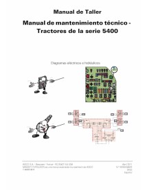 Massey Ferguson 5420, 5425, 5430, 5435, 5440, 5445, 5450, 5455, 5460, 5465, 5470, 5475, 5480 tracteur livre de service - Mass...