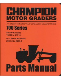Champion 710, 720, 730, 740, 750, 780 / A niveladora pdf manual de piezas - Champion manuales