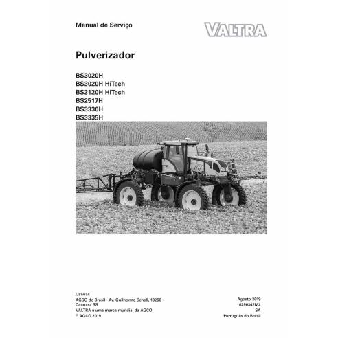 Manuel de service d'atelier du pulvérisateur Valtra BS3020H, BS3120H, BS2517H, BS3330H, BS3335H pdf PT - Valtra manuels - VAL...