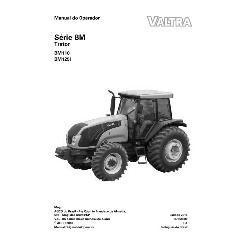 Valtra BM110, BM125i tractor pdf operator's manual PT - Valtra manuals - VALTRA-87658800