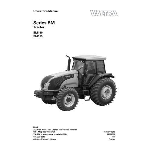Manual do operador em pdf do trator Valtra BM110, BM125i - Valtra manuais - VALTRA-87659000