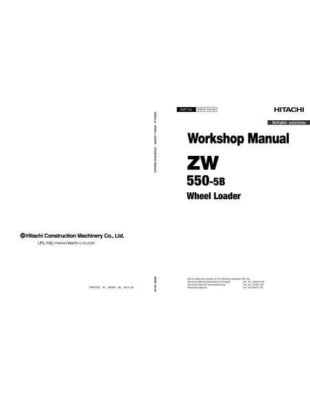 HIT-ZW-550-5B-SM Manual de serviço em pdf da carregadeira de rodas Hitachi ZW 550-5B