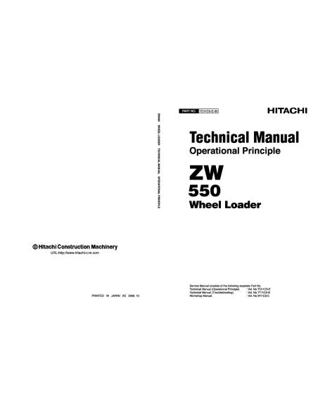 HIT-ZW-550-SM Cargadora de ruedas Hitachi ZW 550 manual de servicio en pdf
