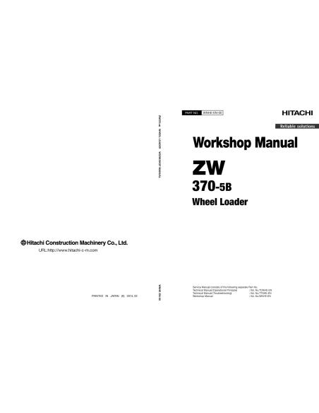 HIT-ZW-370-5B-SM Cargadora de ruedas Hitachi ZW 370-5B manual de servicio en pdf