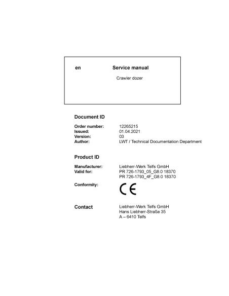 LIEBHERR-PR_726_G8.0_1793-SM Liebherr PR 726-1793 crawler dozer pdf service manual