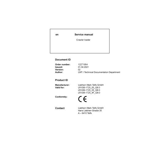 LIEBHERR-PR_636_G8.0_1725-SM Liebherr LR 636-1725 crawler loader pdf service manual LIEBHERR-PR_636_G8.0_1725-SM Liebherr LR 636-1725 crawler loader pdf service manual