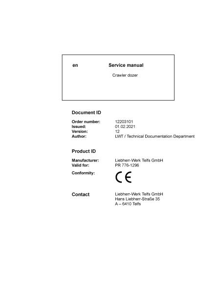 LIEBHERR-PR_776_G6.0_1296-SM Liebherr PR 776-1296 crawler dozer pdf service manual