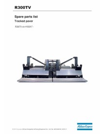 Dynapac R 300TV tracked paver pdf parts book manual  - Dynapac manuals - DYNAPAC-4812042740